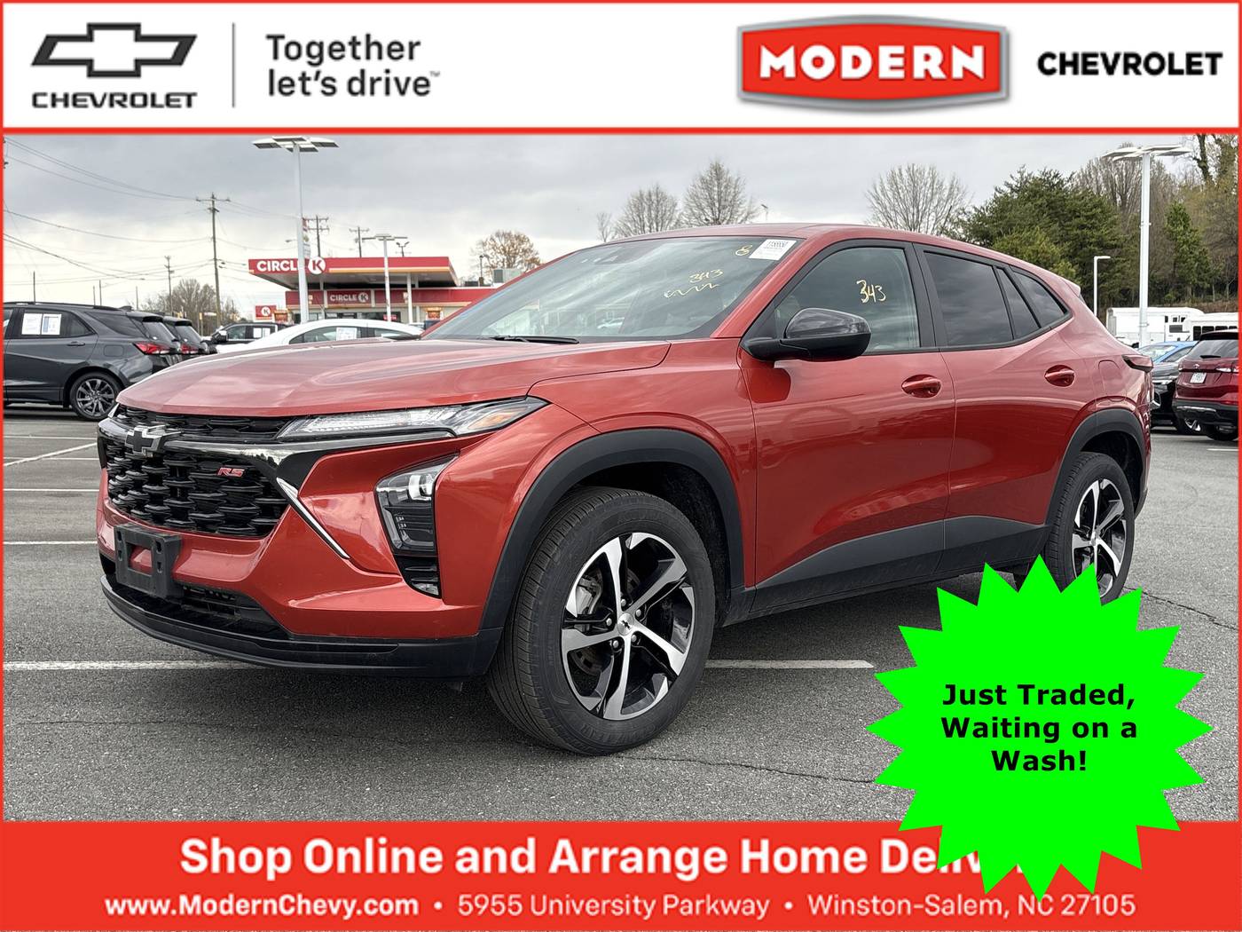 2024 Chevrolet Trax 1RS — SUV — 25,325 mi — Winston Salem, NC