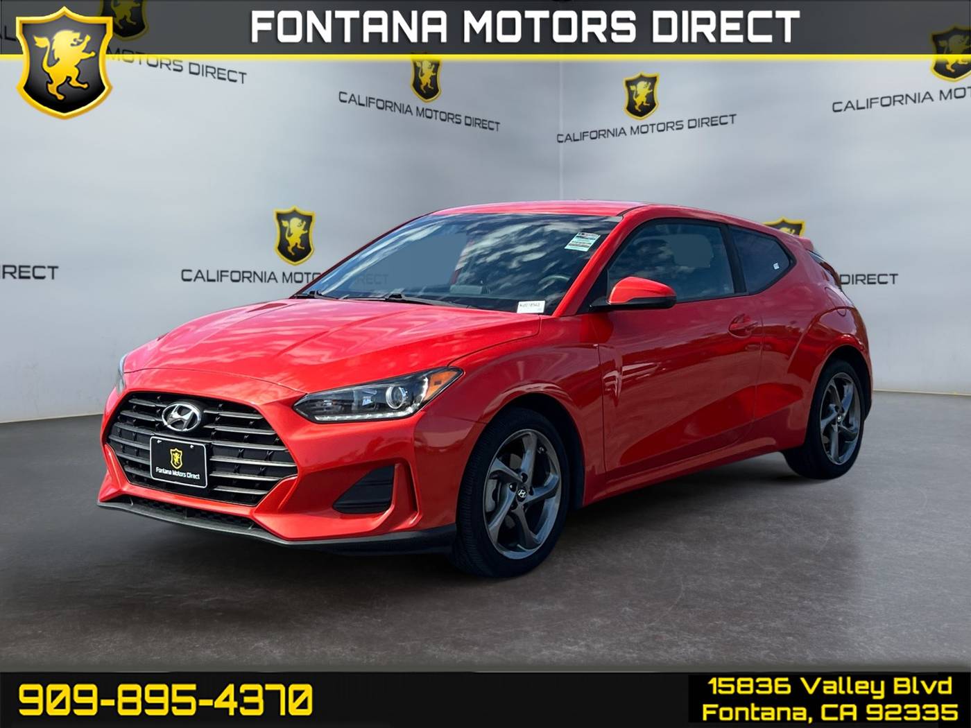 2019 Hyundai Veloster 2.0 — Hatchback — 49,391 mi — Fontana, CA