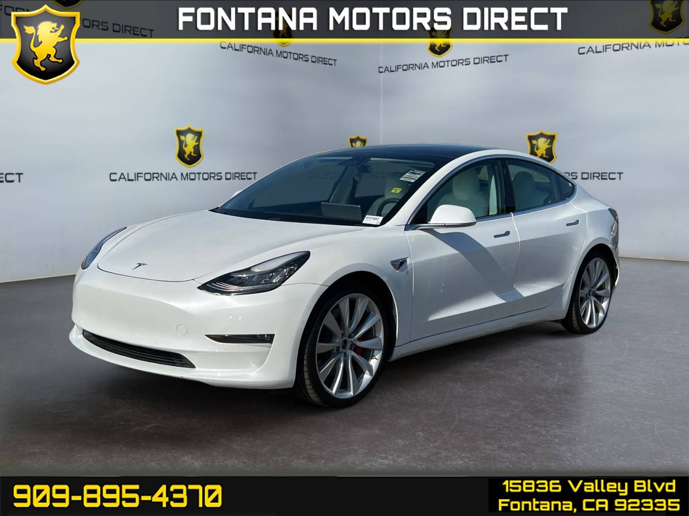 2019 Tesla Model 3 Long Range — Sedan — 33,197 mi — Fontana, CA