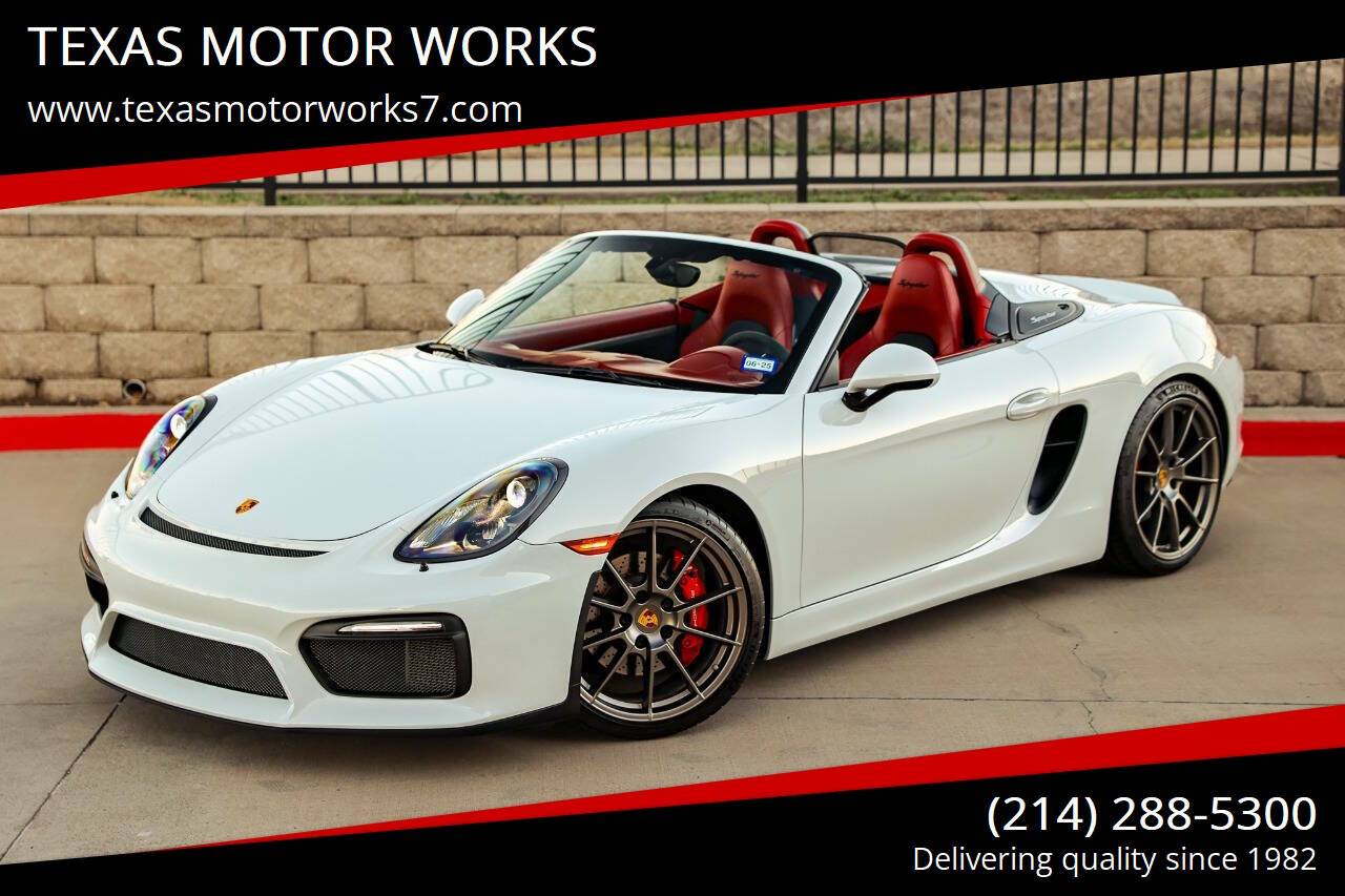 2016 Porsche Boxster Spyder — Convertible — 11,600 mi — Arlington, TX