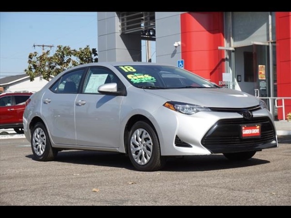 2018 Toyota Corolla Le Cvt For Sale In Garden Grove Ca Truecar