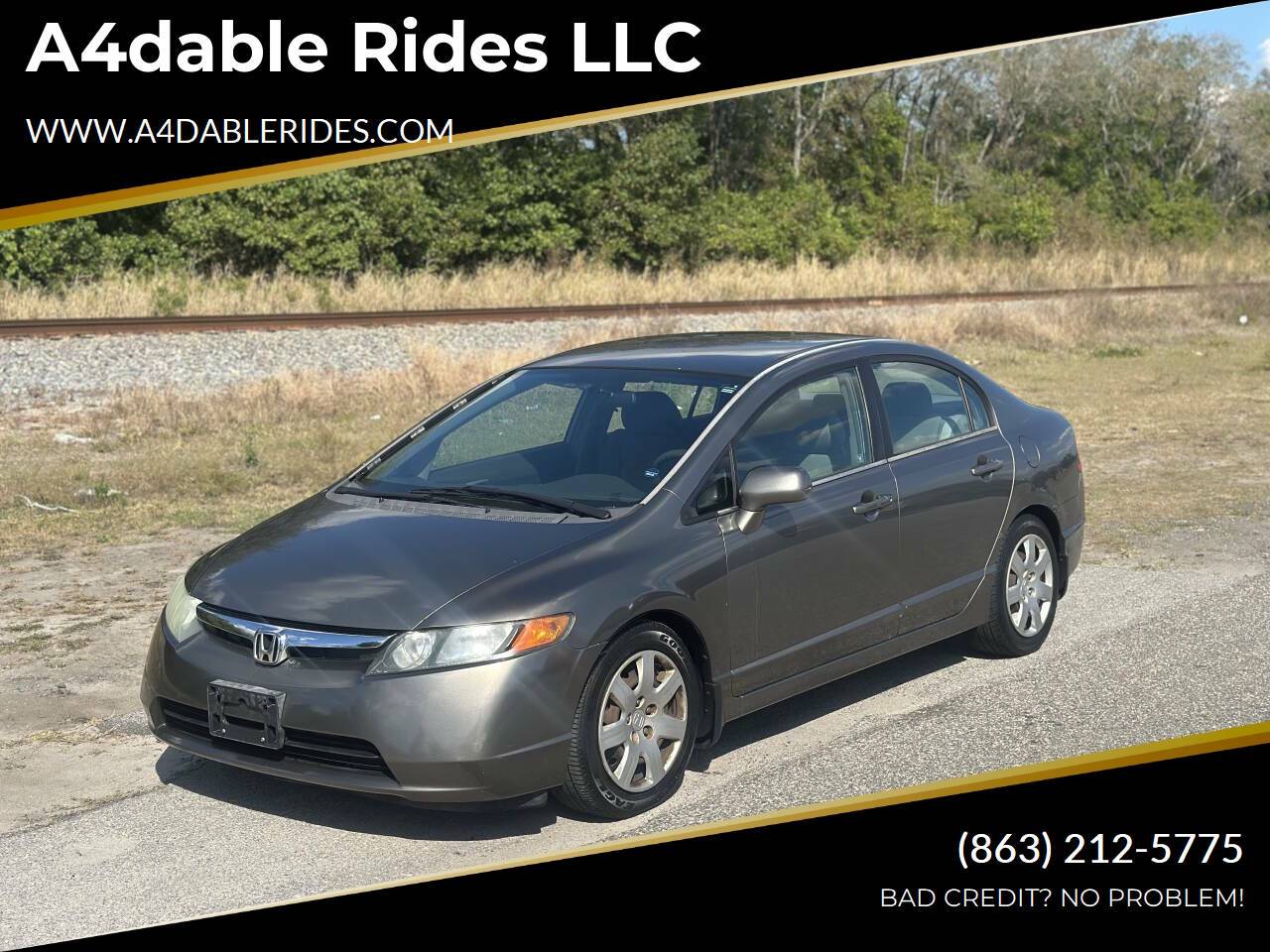 2006 Honda Civic LX — Sedan — 70,820 mi — Haines City, FL