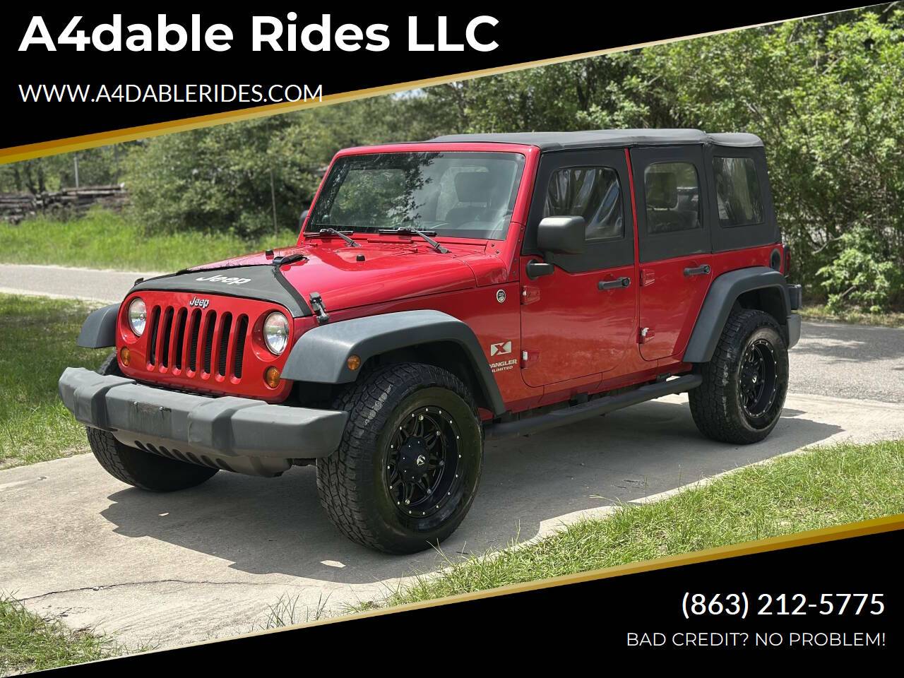 2008 Jeep Wrangler X — SUV — 72,424 mi — Haines City, FL