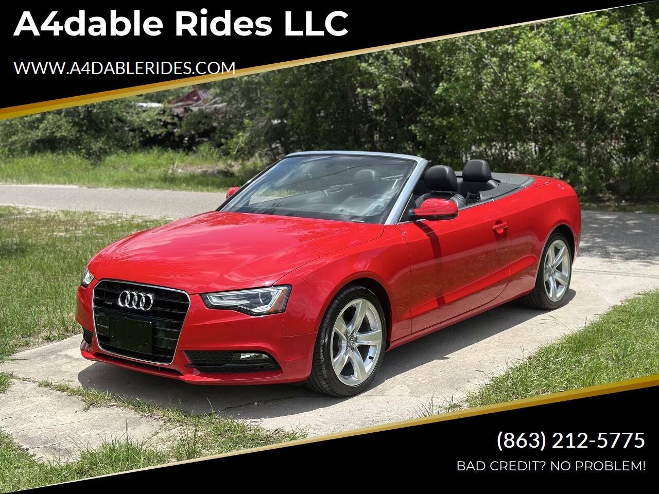 2013 Audi A5 Premium — Convertible — 56,004 mi — Haines City, FL