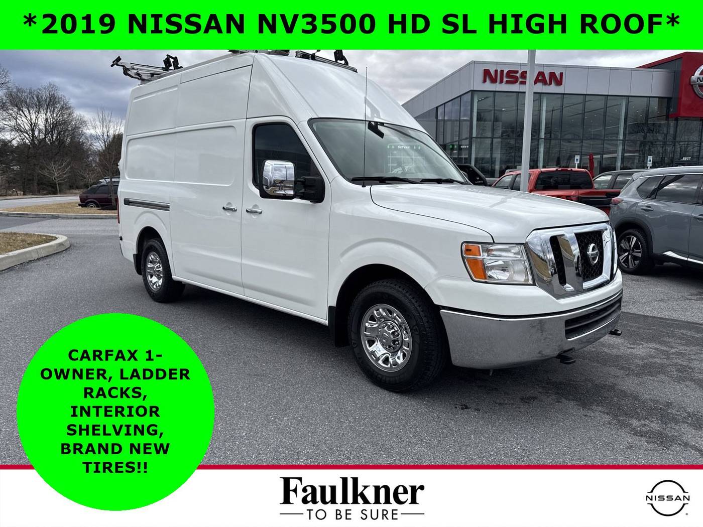 2019 Nissan NV Cargo NV3500 HD SL — Cargo Van — 54,263 mi — Mechanicsburg, PA