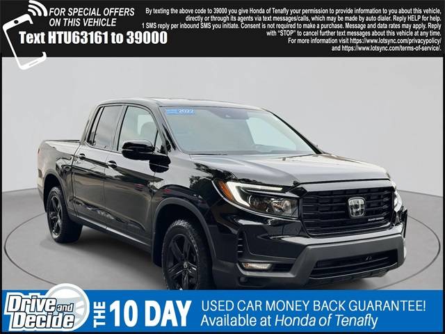 2022 Honda Ridgeline Black Edition — Pickup Truck — 8,970 mi — Tenafly, NJ