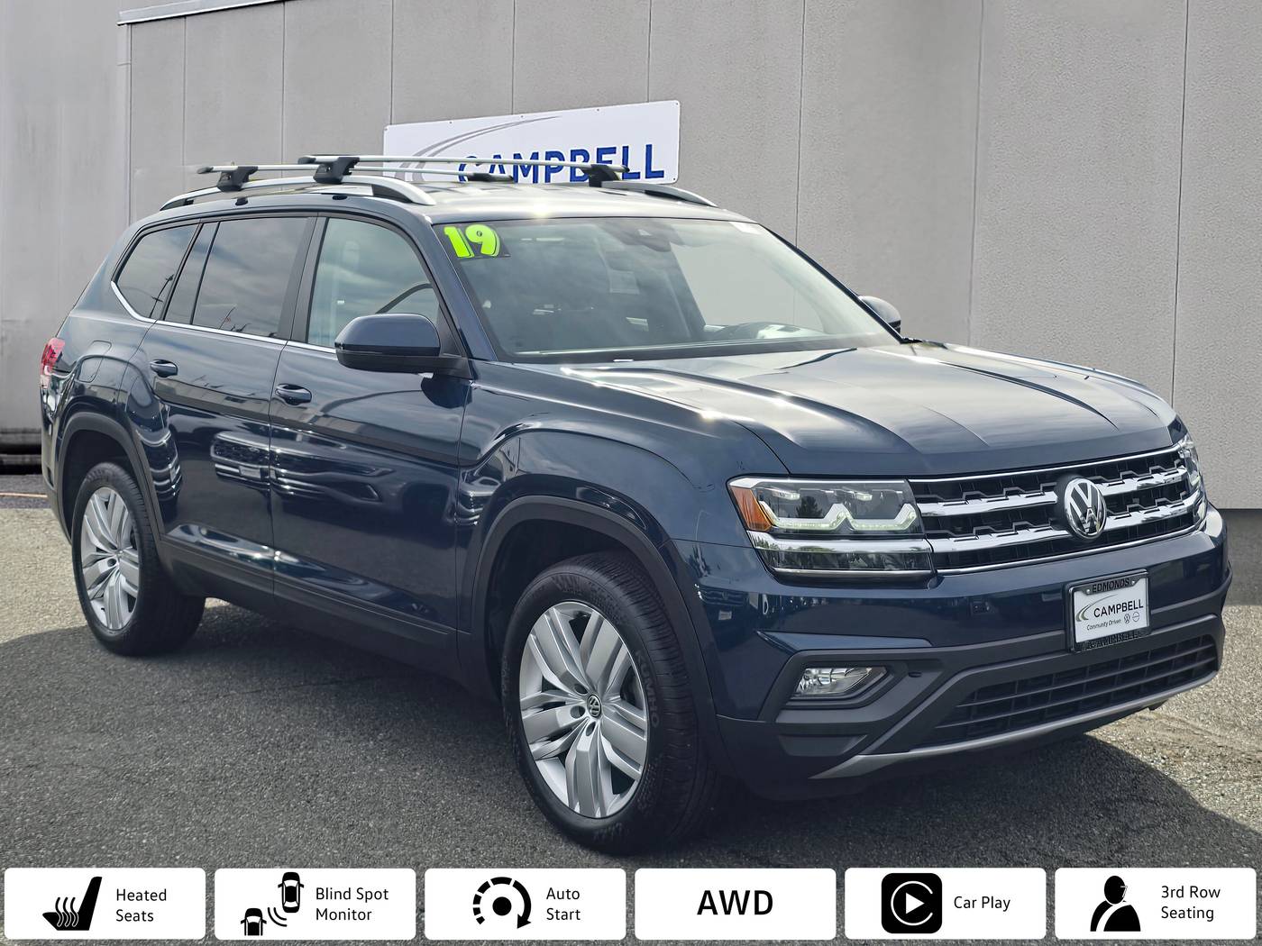 2019 Volkswagen Atlas SE with Technology — SUV — 52,133 mi — Edmonds, WA