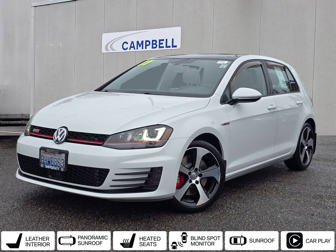 2017 Volkswagen Golf GTI Autobahn — Hatchback — 45,685 mi — Edmonds, WA