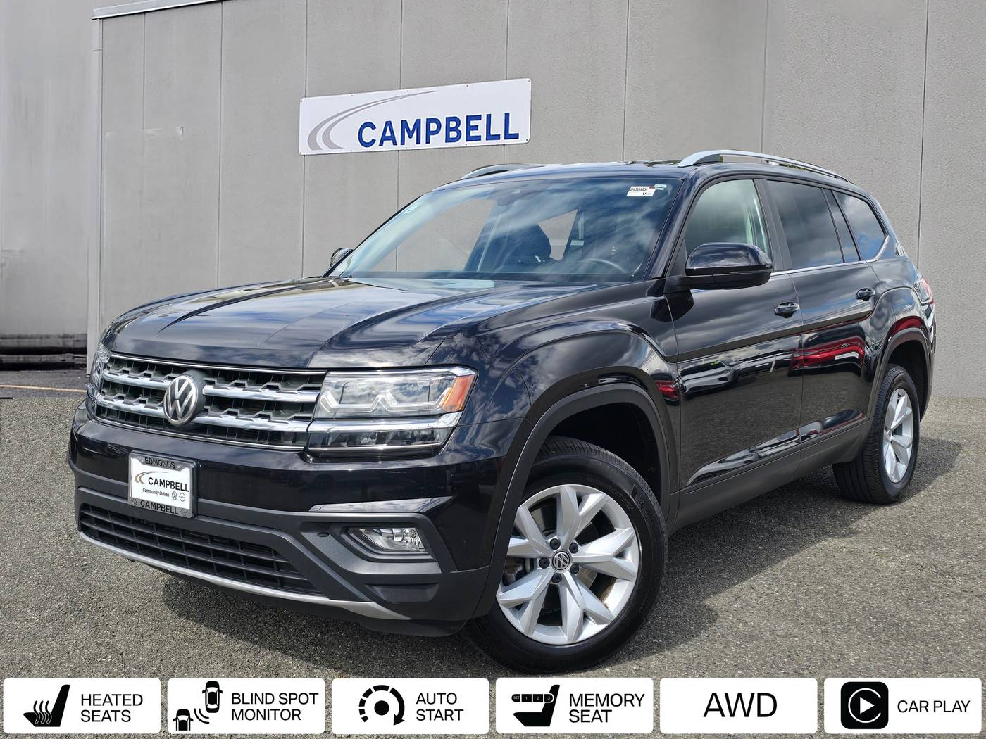2018 Volkswagen Atlas SE with Technology — SUV — 78,700 mi — Edmonds, WA