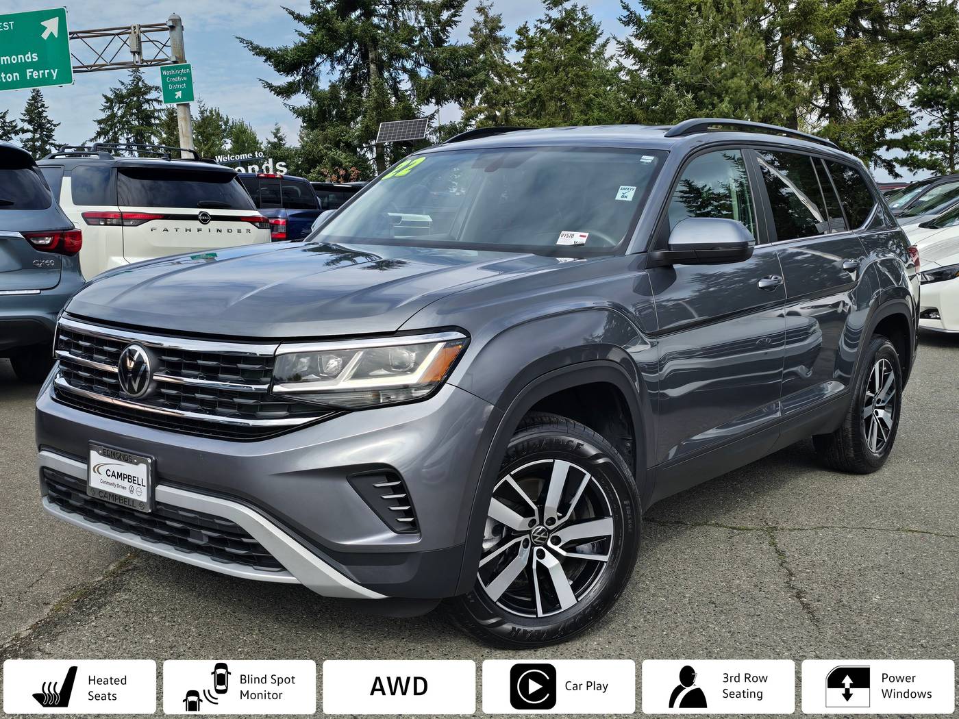 2022 Volkswagen Atlas SE — SUV — 32,358 mi — Edmonds, WA