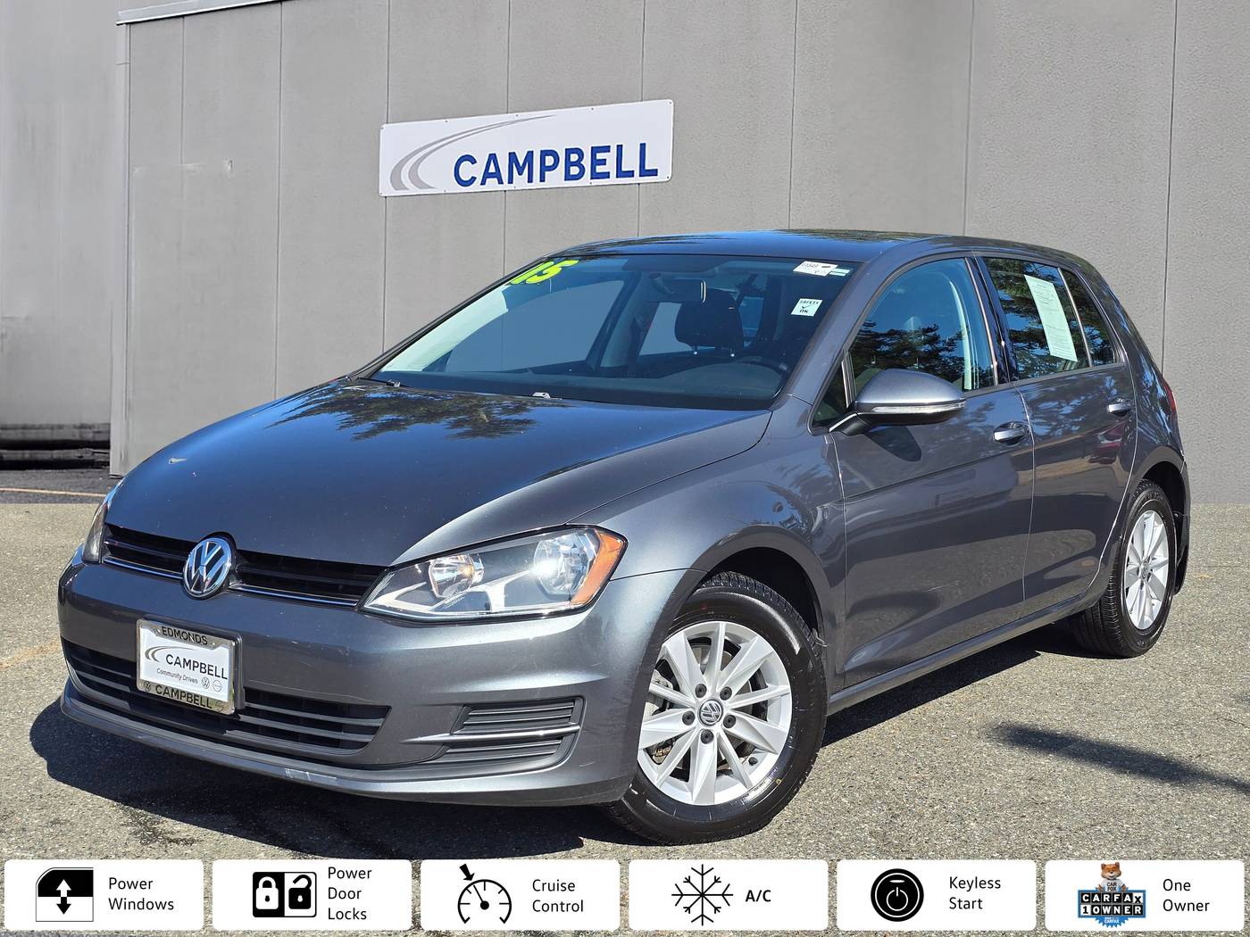 2015 Volkswagen Golf TSI S — Hatchback — 84,553 mi — Edmonds, WA