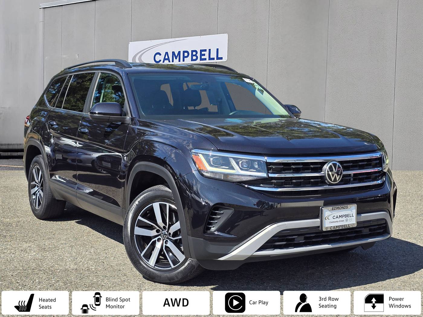 2022 Volkswagen Atlas SE — SUV — 43,395 mi — Edmonds, WA