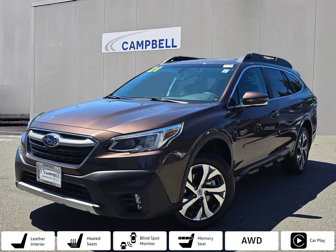 2021 Subaru Outback 2.5i Limited — SUV — 23,065 mi — Edmonds, WA