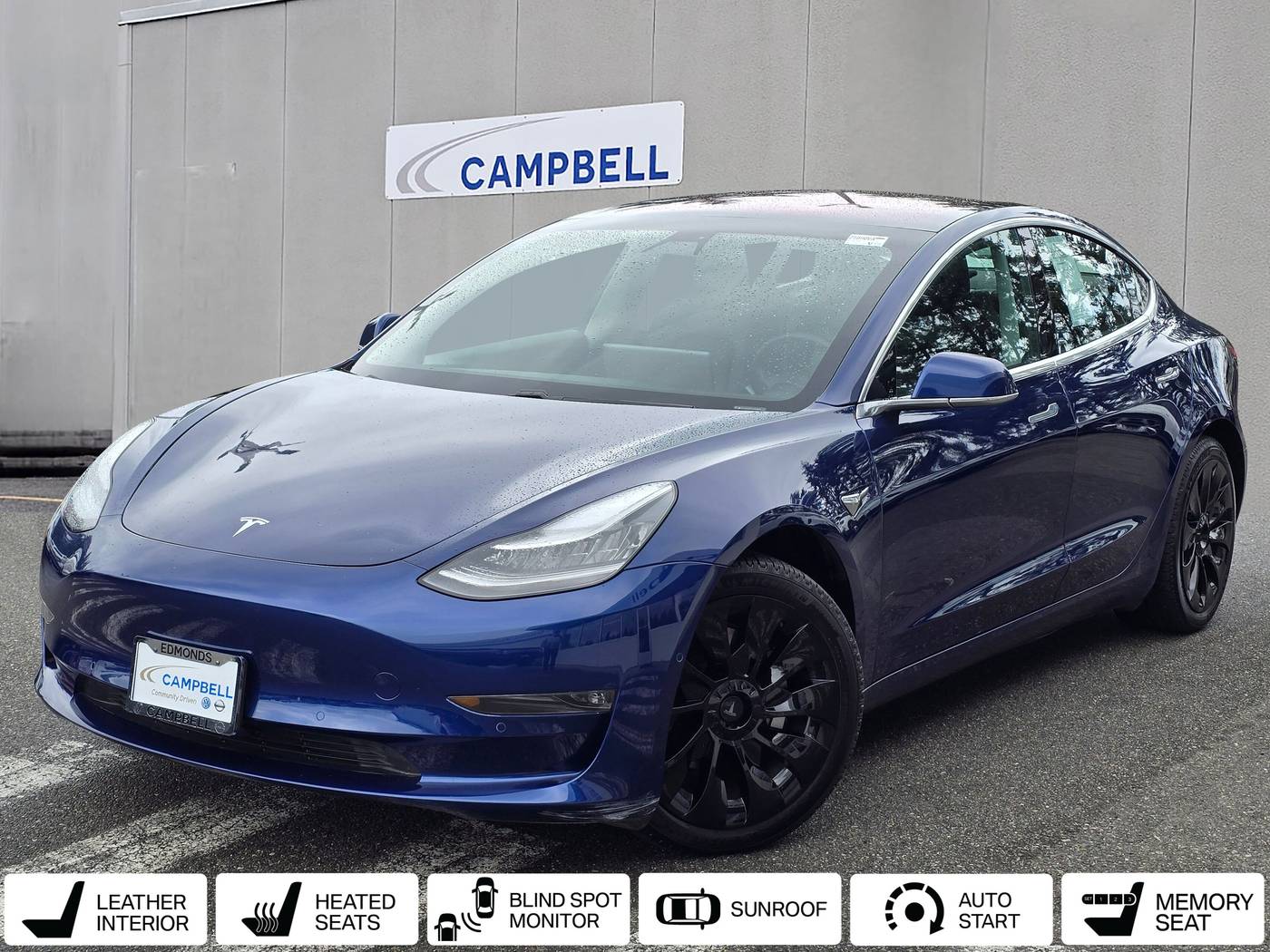 2018 Tesla Model 3 Long Range — Sedan — 43,667 mi — Edmonds, WA