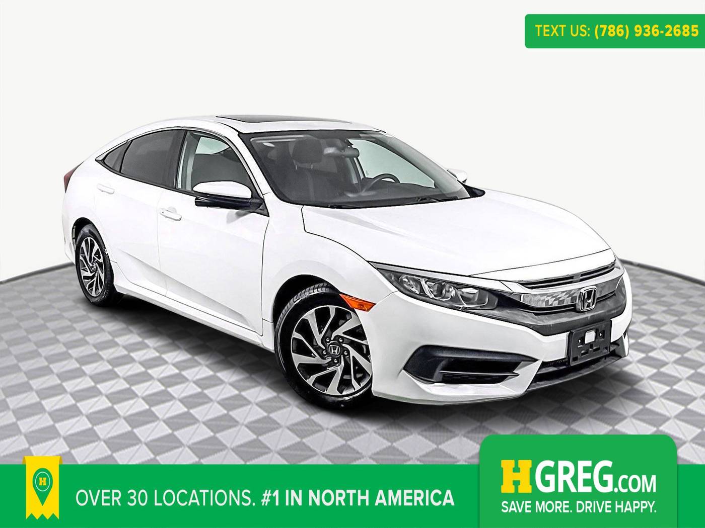 2018 Honda Civic EX — Sedan — 87,687 mi — Doral, FL