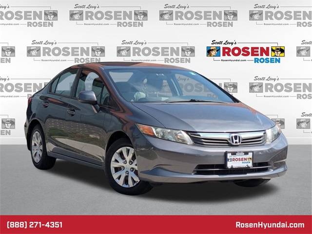 2012 Honda Civic LX — Sedan — 74,835 mi — Algonquin, IL