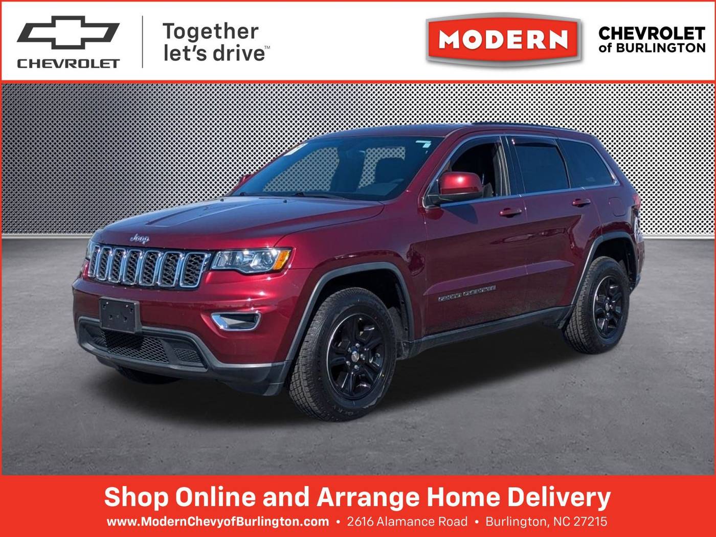 2017 Jeep Grand Cherokee Laredo — SUV — 92,053 mi — Burlington, NC
