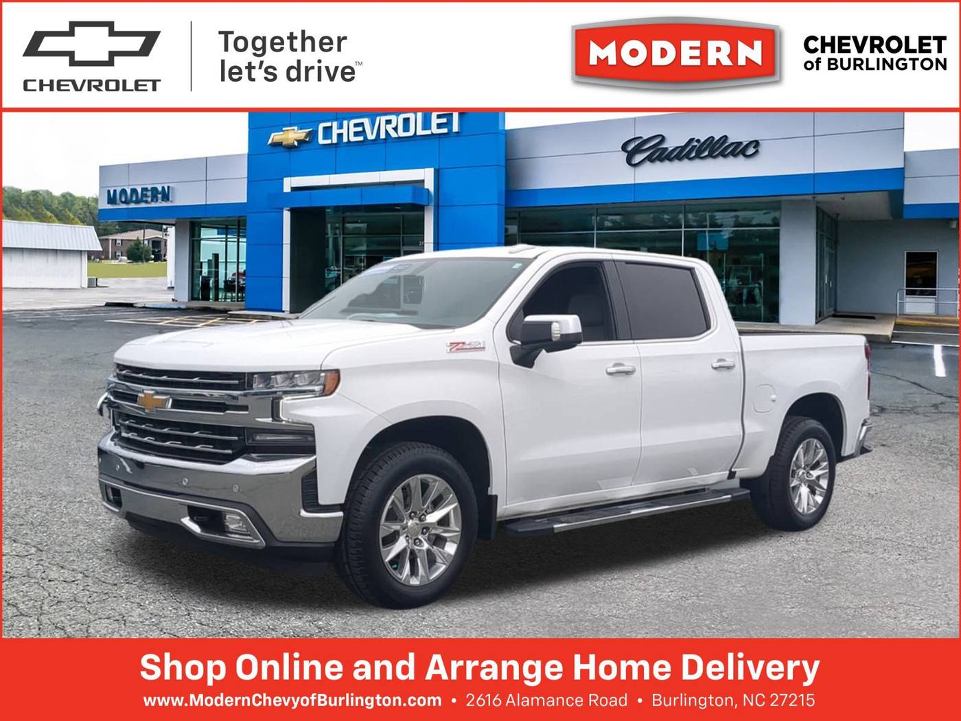 2021 Chevrolet Silverado 1500 LTZ — Pickup Truck — 55,592 mi — Burlington, NC