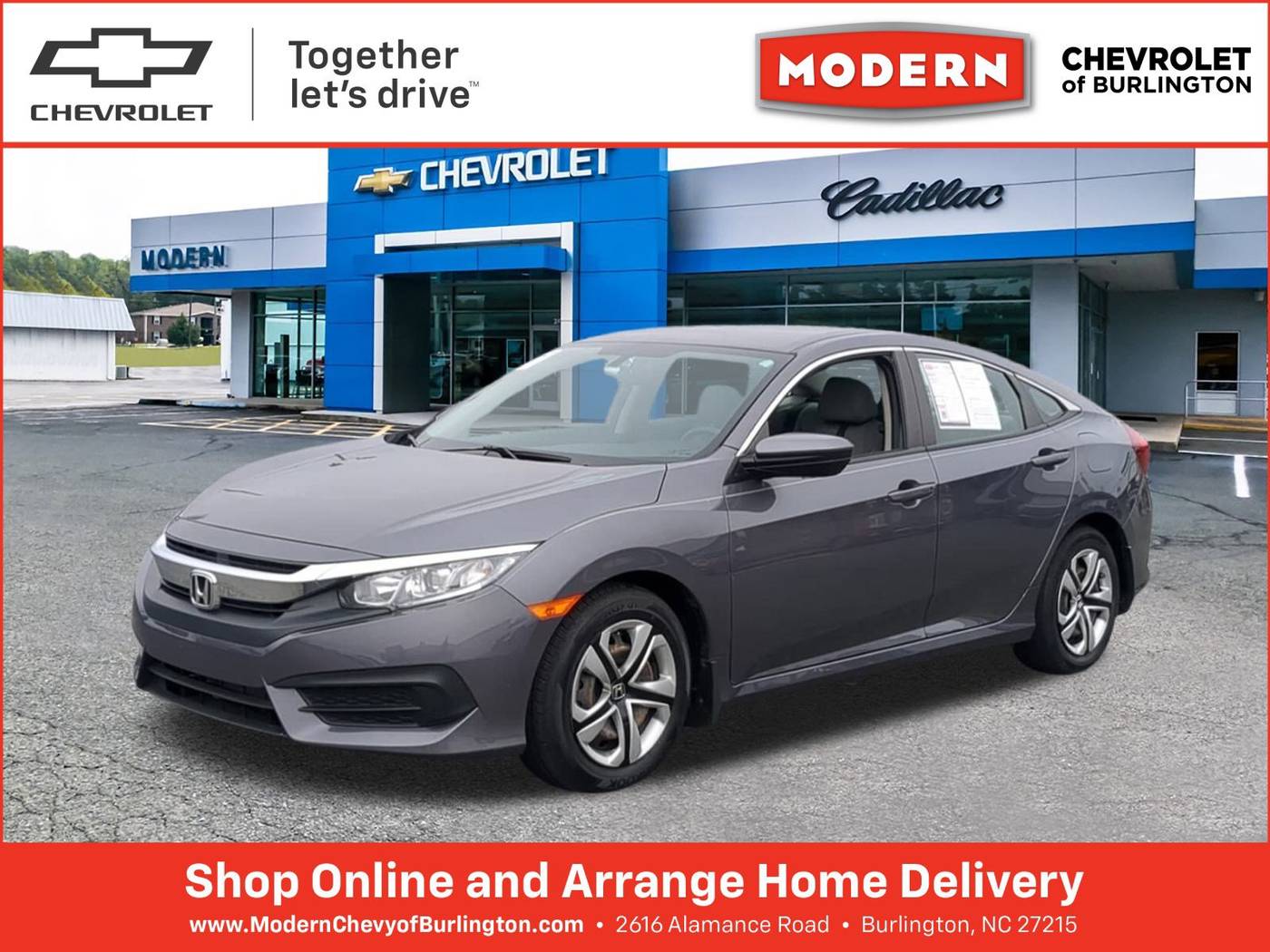 2017 Honda Civic LX — Sedan — 25,638 mi — Burlington, NC