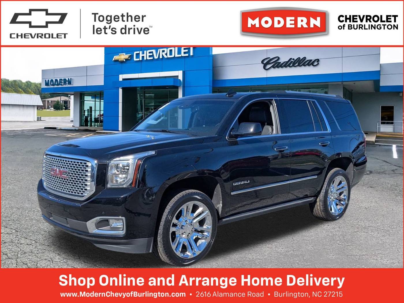 2017 GMC Yukon Denali — SUV — 76,623 mi — Burlington, NC