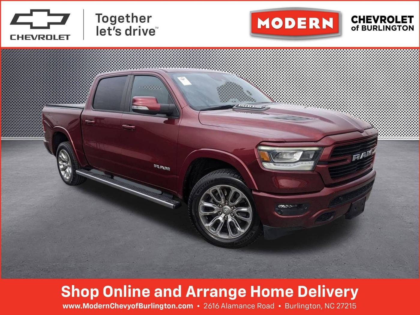 2021 Ram 1500 Laramie — Pickup Truck — 87,515 mi — Burlington, NC