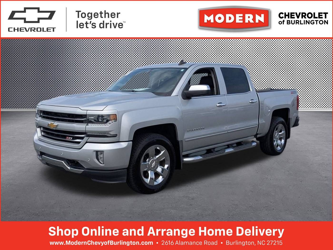 2018 Chevrolet Silverado 1500 LTZ — Pickup Truck — 93,562 mi — Burlington, NC