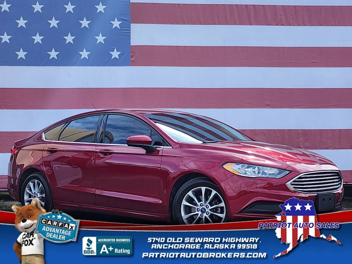 2017 Ford Fusion SE — Sedan — 99,655 mi — Anchorage, AK