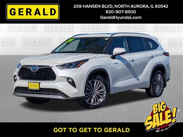 2021 Toyota Highlander Hybrid Platinum — SUV — 63,928 mi — North Aurora, IL