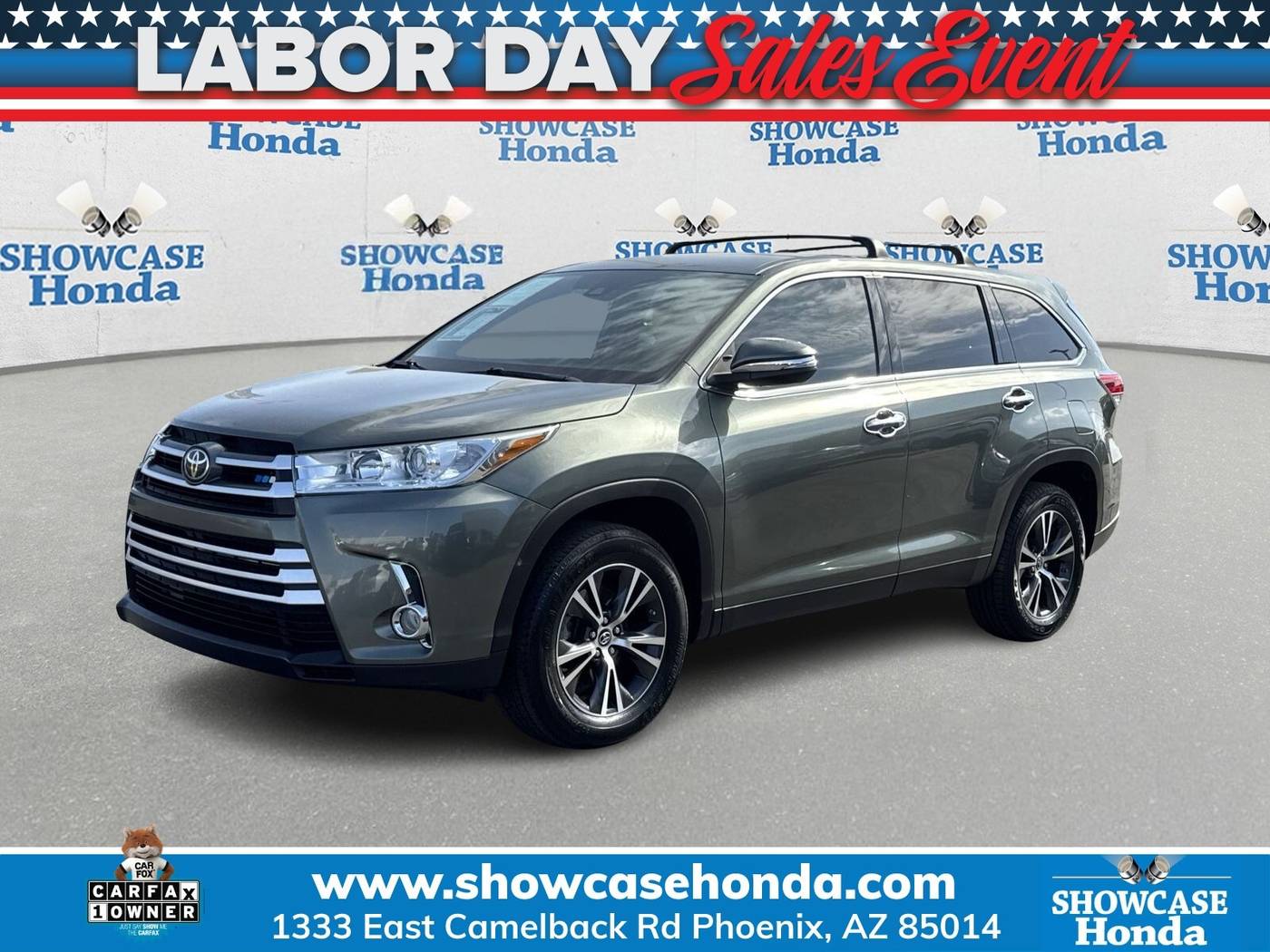 2019 Toyota Highlander LE V6 — SUV — 55,129 mi — Phoenix, AZ