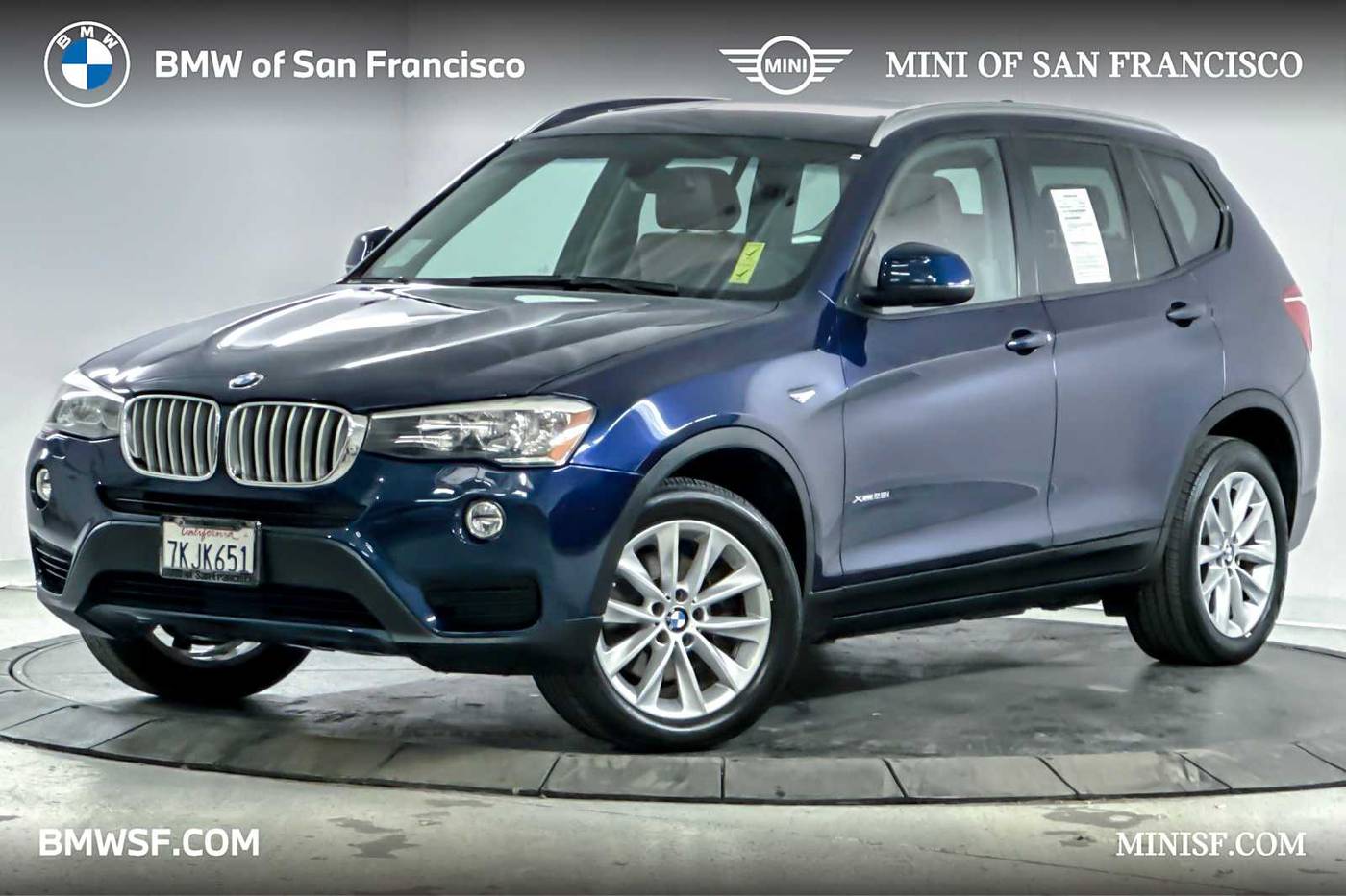 2015 BMW X3 28i — SUV — 121,666 mi — San Francisco, CA
