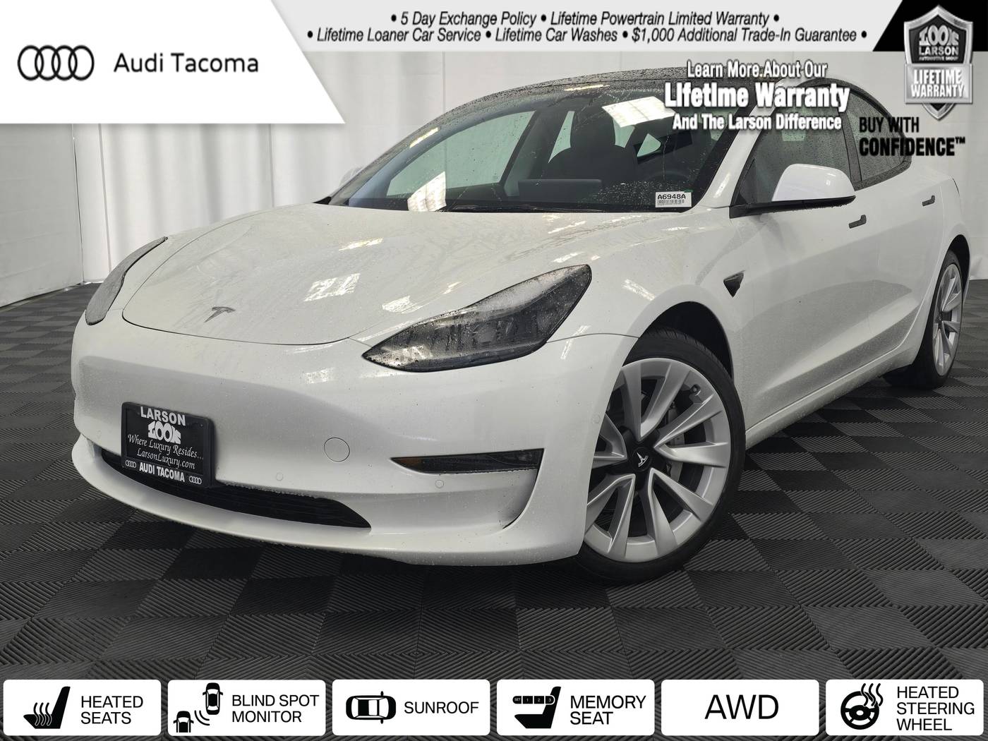 2022 Tesla Model 3 Long Range — Sedan — 27,471 mi — Fife, WA