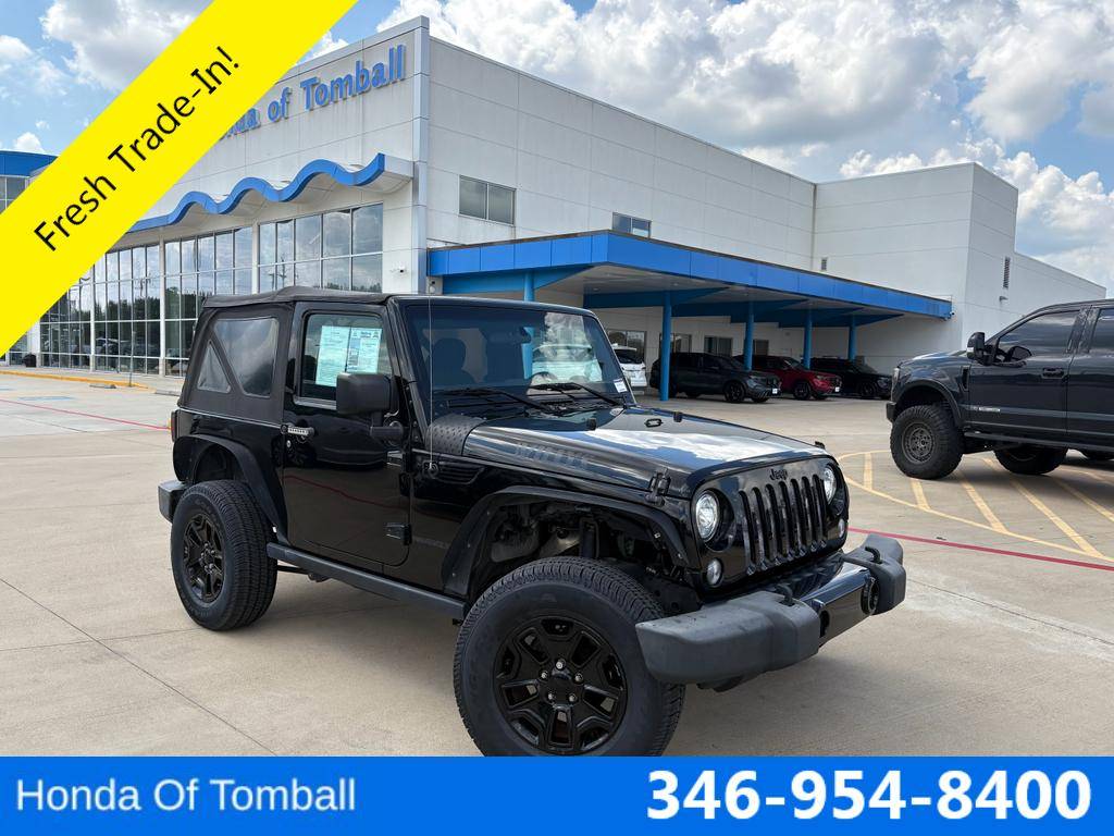 2017 Jeep Wrangler Willys Wheeler — SUV — 135,653 mi — Tomball, TX