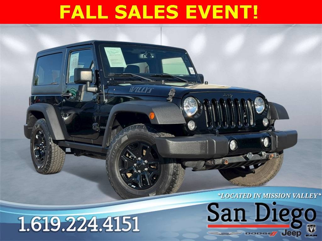 2015 Jeep Wrangler Willys Wheeler — SUV — 58,804 mi — San Diego, CA