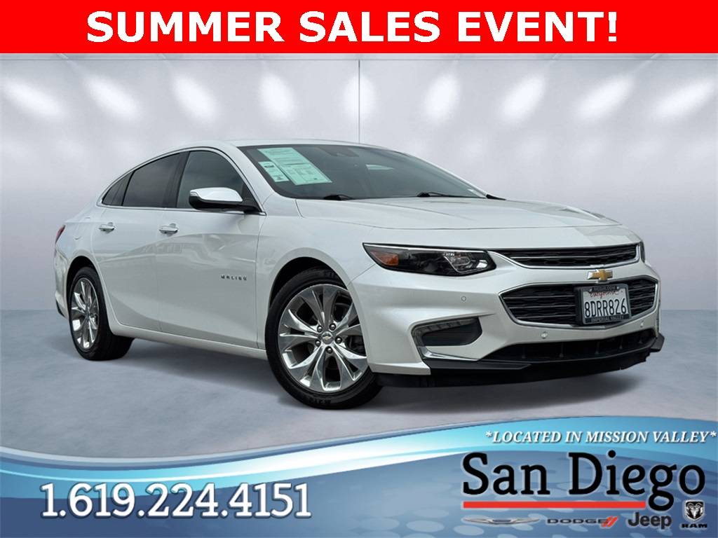 2018 Chevrolet Malibu Premier — Sedan — 85,481 mi — San Diego, CA