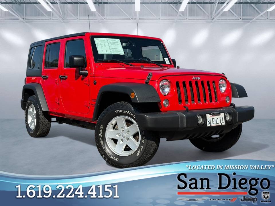 2017 Jeep Wrangler Sport — SUV — 105,530 mi — San Diego, CA