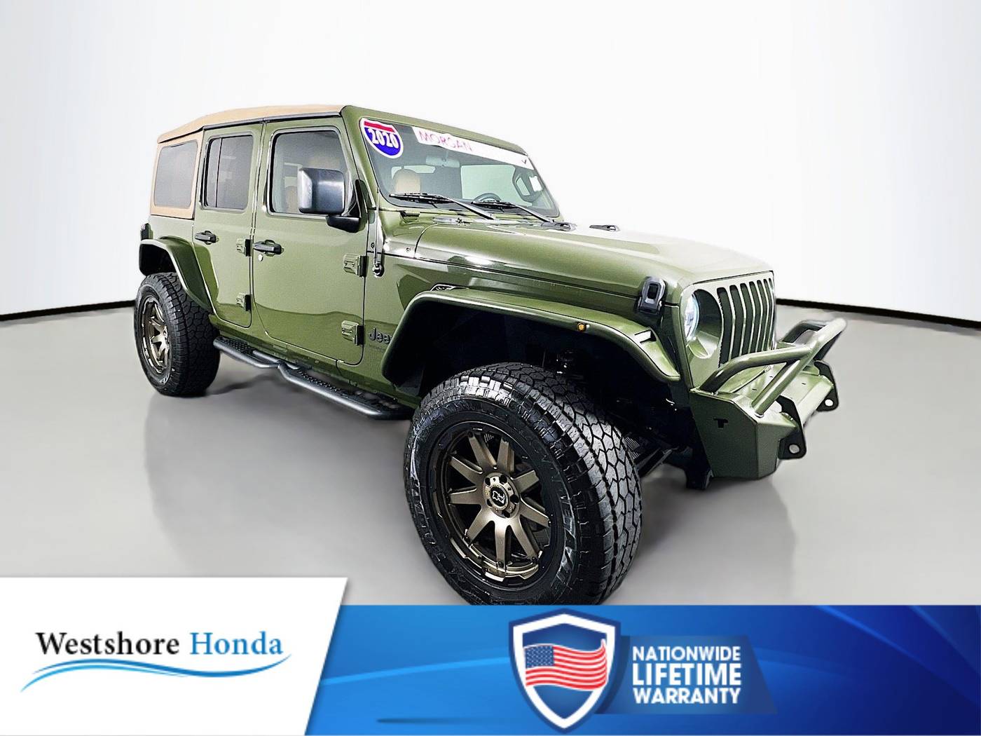 2020 Jeep Wrangler Black and Tan — SUV — 63,824 mi — Tampa, FL
