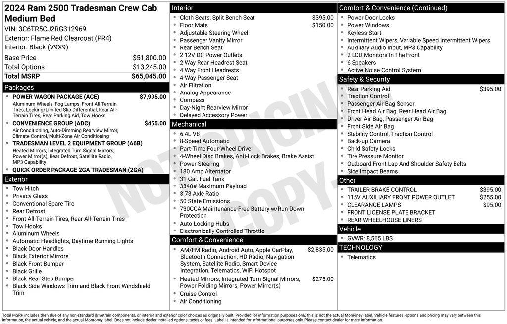 2024 Ram 2500 Tradesman — Pickup Truck — 9,021 mi — Cheyenne, WY