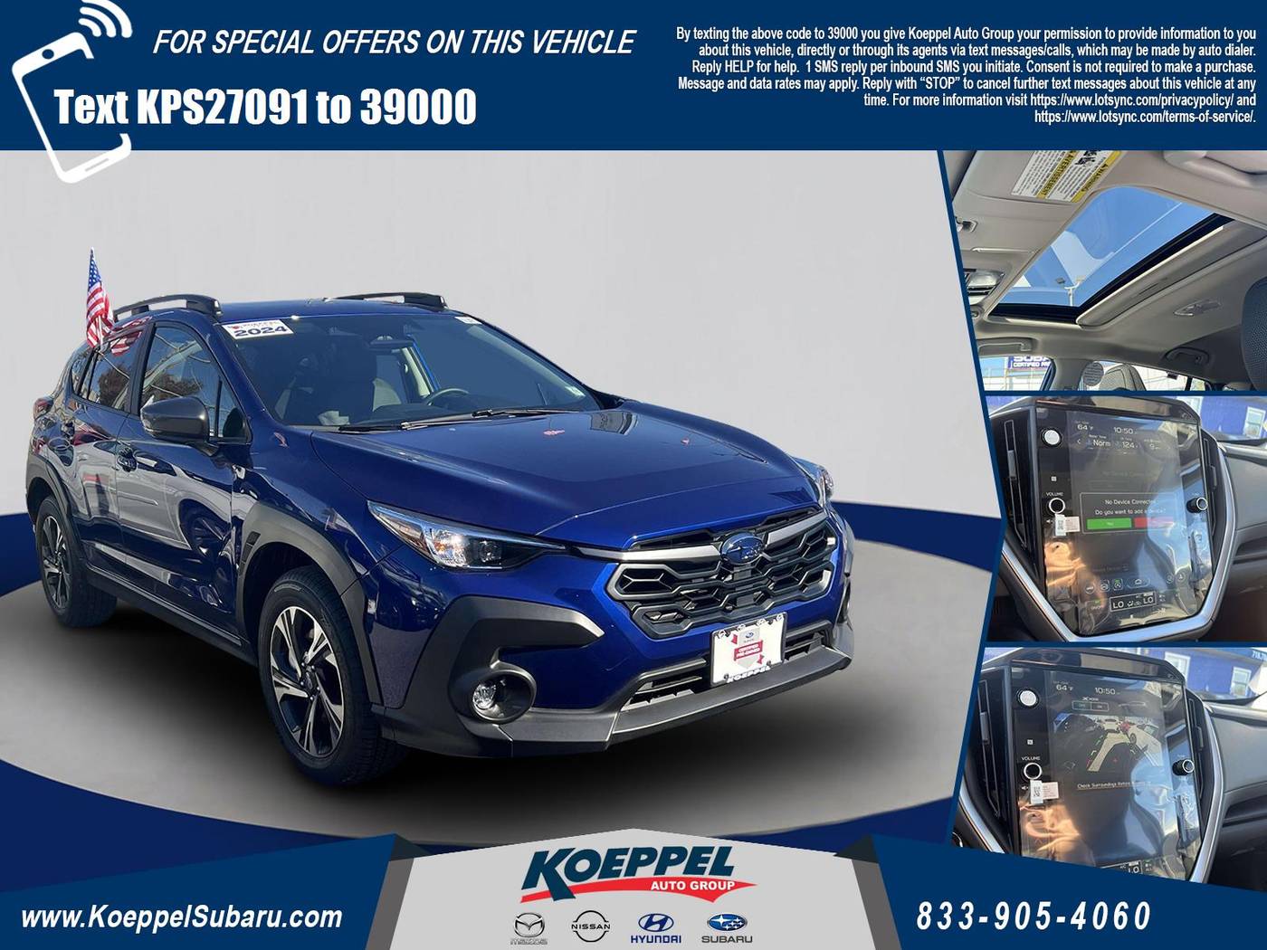 2024 Subaru Crosstrek Premium — SUV — 410 mi — Long Island City, NY