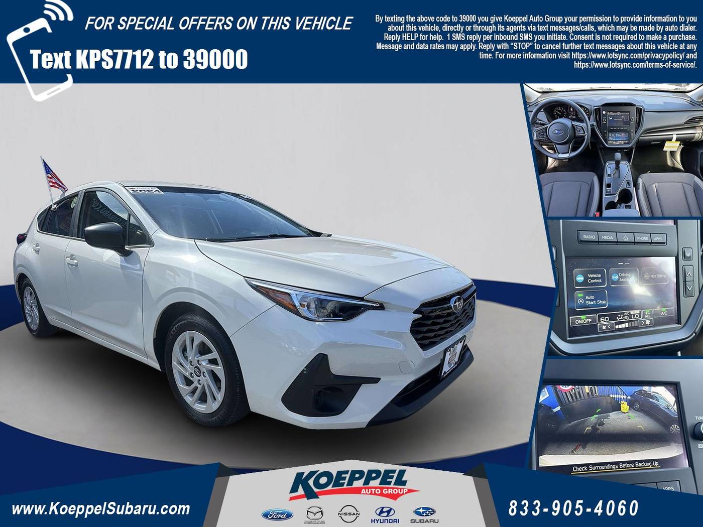 2024 Subaru Impreza 2.0i — Hatchback — 3,784 mi — Long Island City, NY