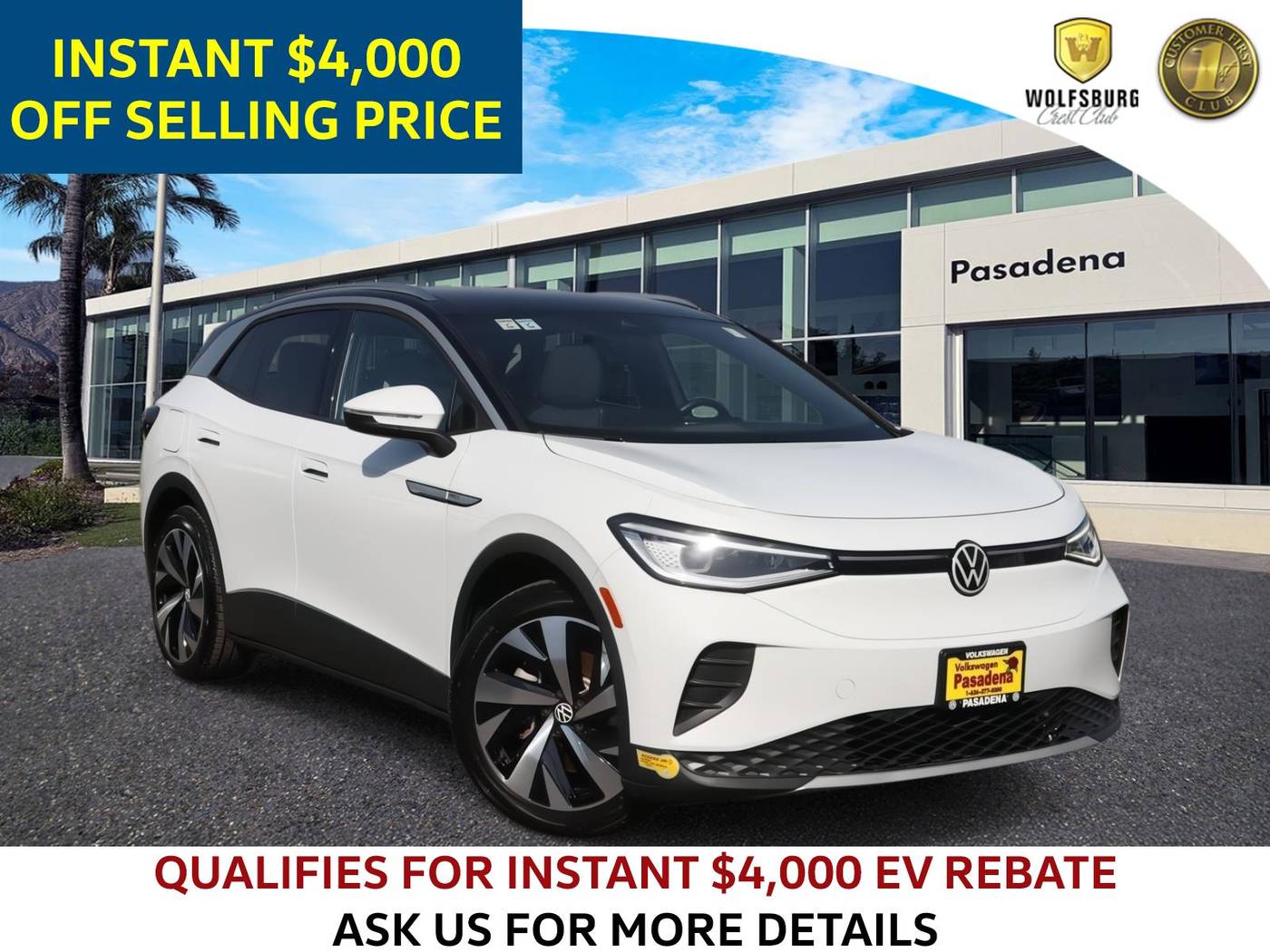 2021 Volkswagen ID.4 Pro S — SUV — 30,859 mi — Pasadena, CA