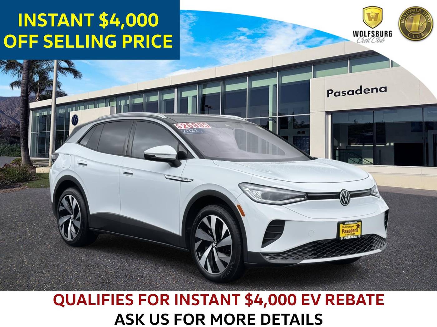 2021 Volkswagen ID.4 Pro S — SUV — 20,861 mi — Pasadena, CA
