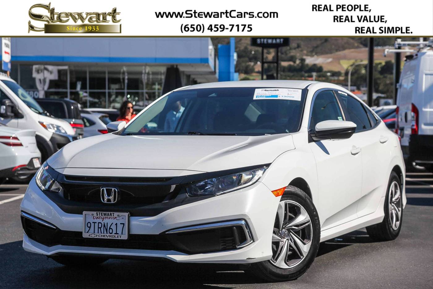 2020 Honda Civic LX — Sedan — 43,465 mi — Colma, CA
