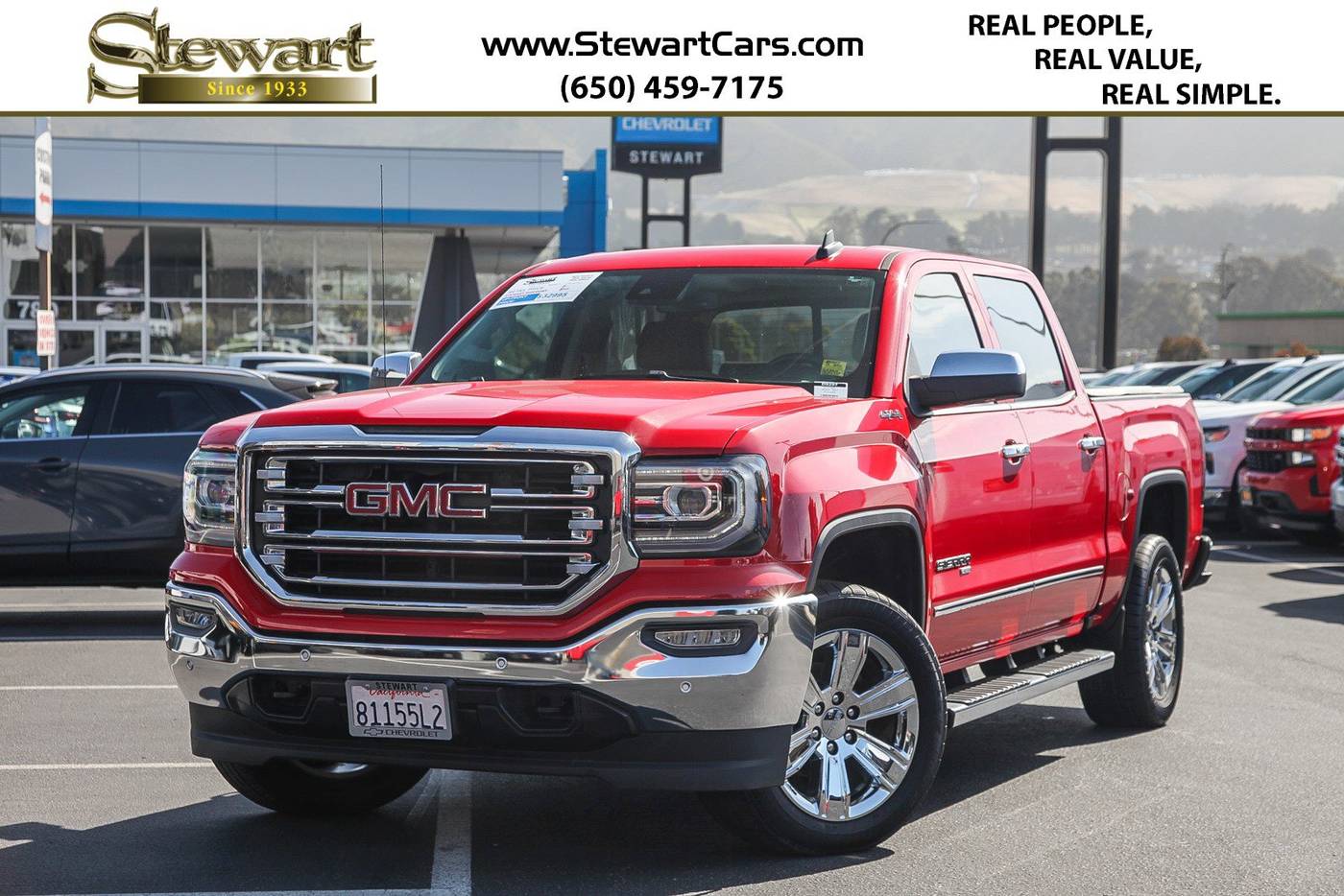 2018 GMC Sierra 1500 SLT — Pickup Truck — 69,655 mi — Colma, CA