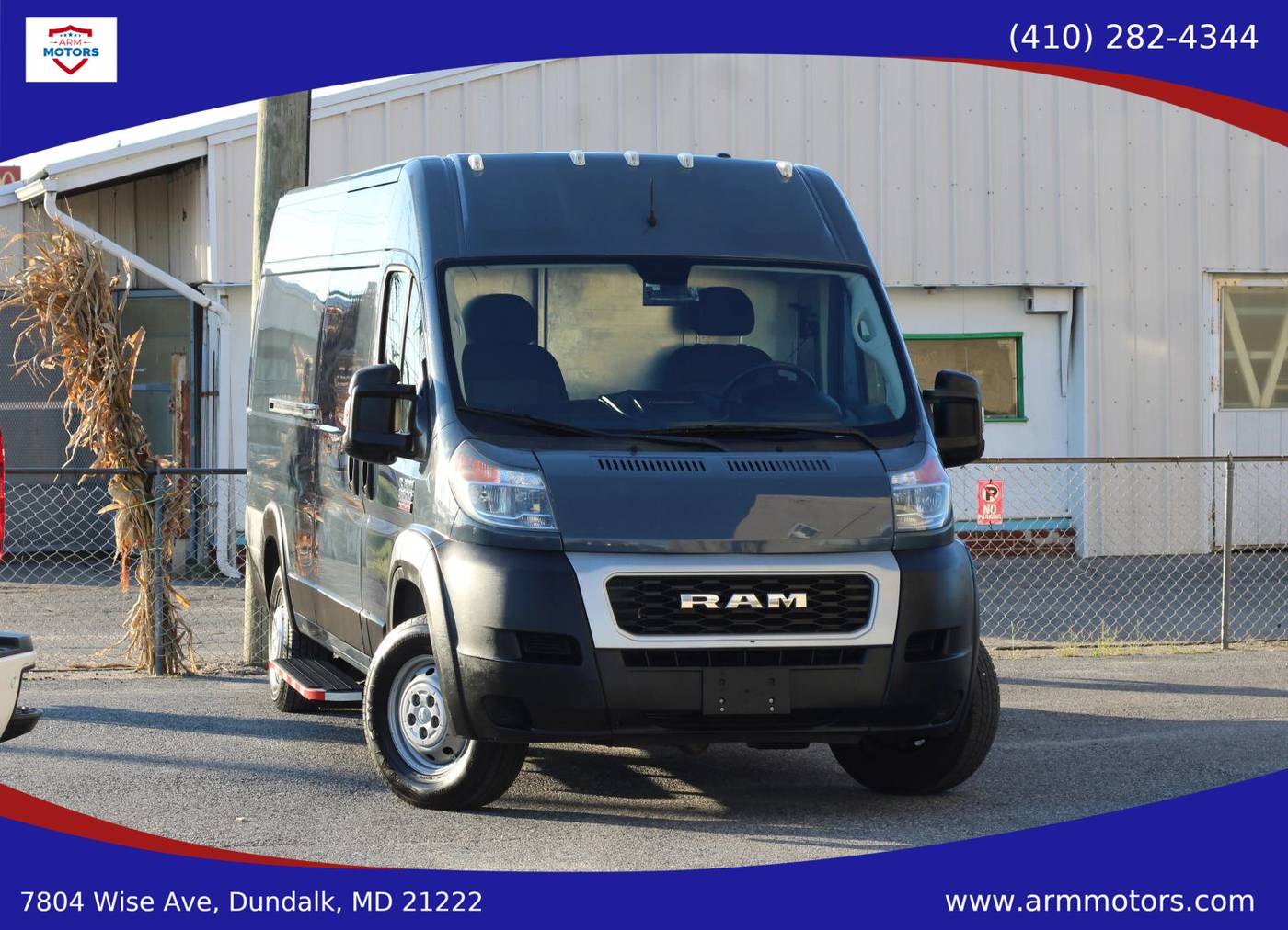 2019 Ram ProMaster Cargo Van 3500 — Cargo Van — 54,039 mi — Dundalk, MD