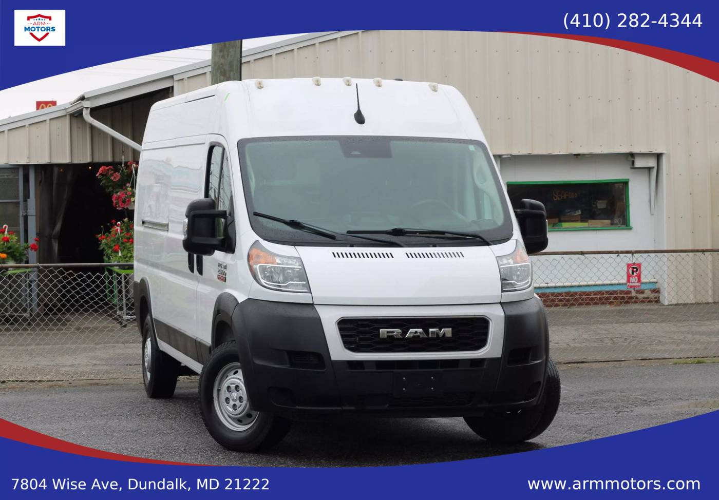 2022 Ram ProMaster Cargo Van 2500 — Cargo Van — 41,284 mi — Dundalk, MD