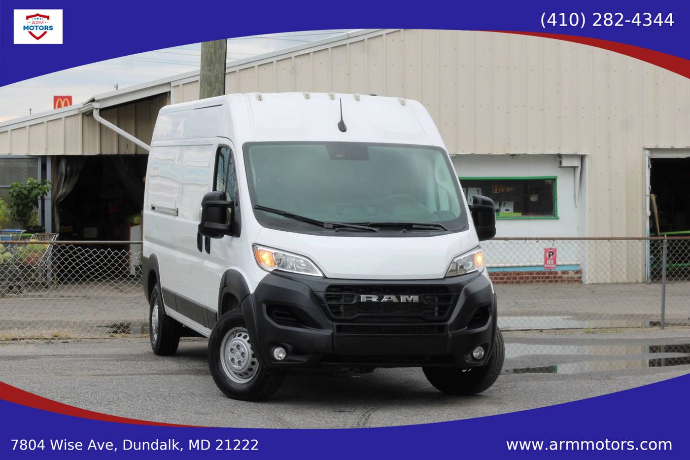 2025 Ram ProMaster Cargo Van Tradesman 2500 — Cargo Van — 16,288 mi — Dundalk, MD
