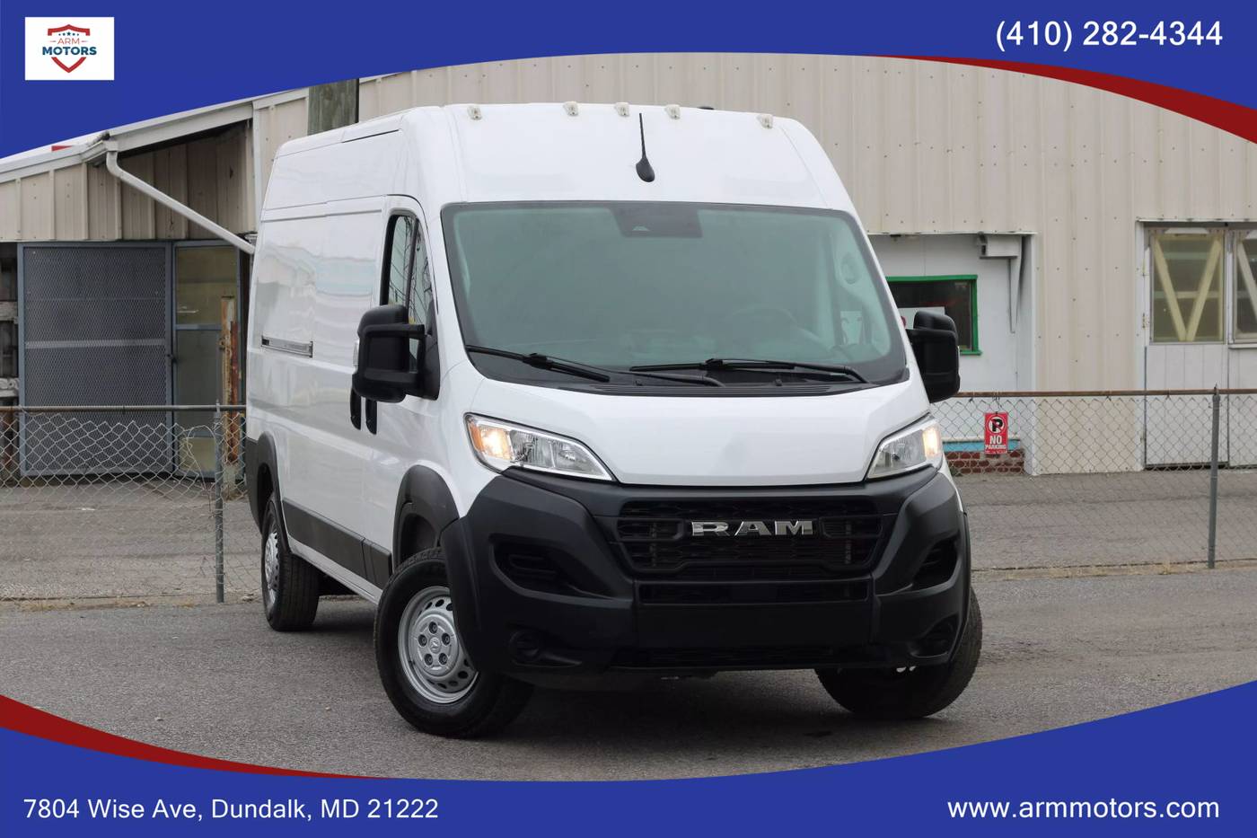 2023 Ram ProMaster Cargo Van 2500 — Cargo Van — 36,503 mi — Dundalk, MD