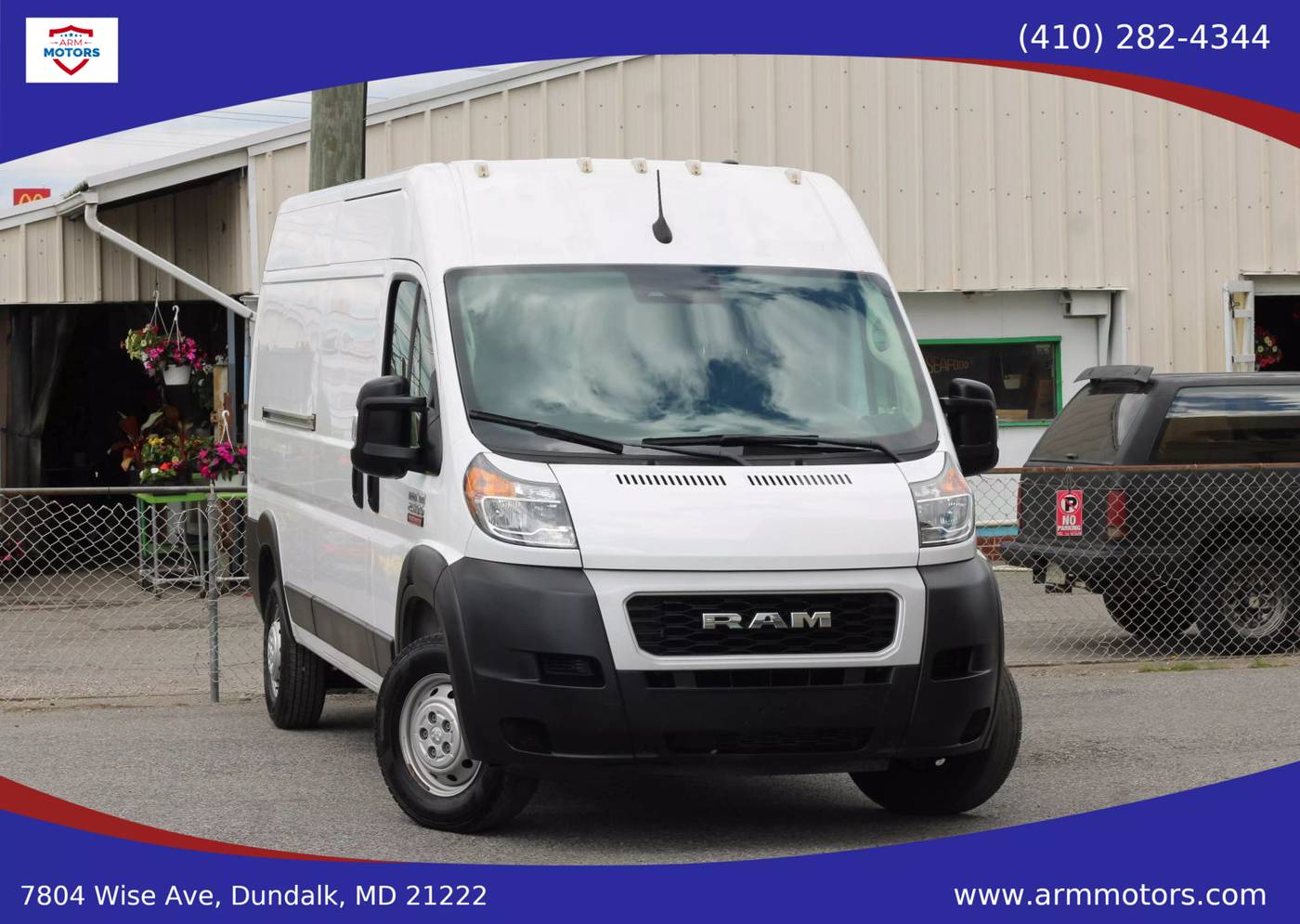 2022 Ram ProMaster Cargo Van 2500 — Cargo Van — 57,719 mi — Dundalk, MD