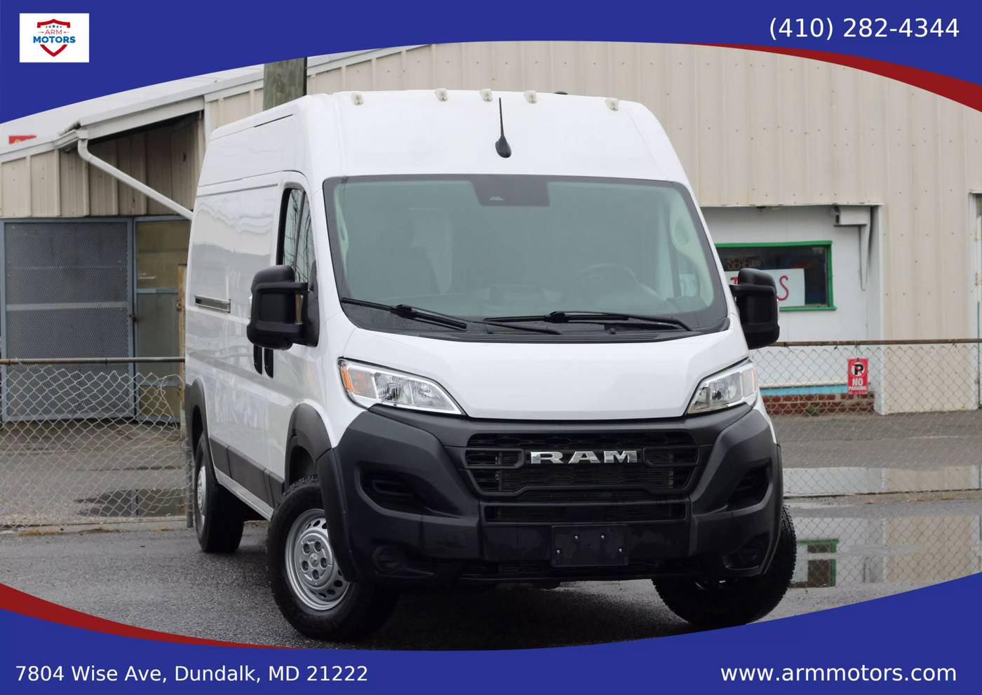 2023 Ram ProMaster Cargo Van 2500 — Cargo Van — 27,031 mi — Dundalk, MD