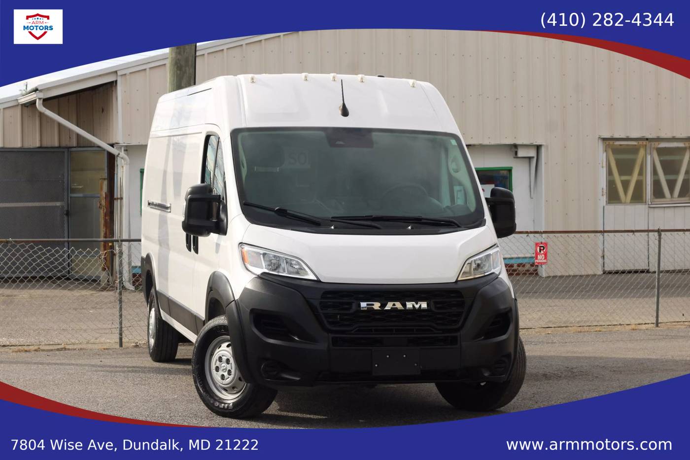 2023 Ram ProMaster Cargo Van 2500 — Cargo Van — 29,949 mi — Dundalk, MD